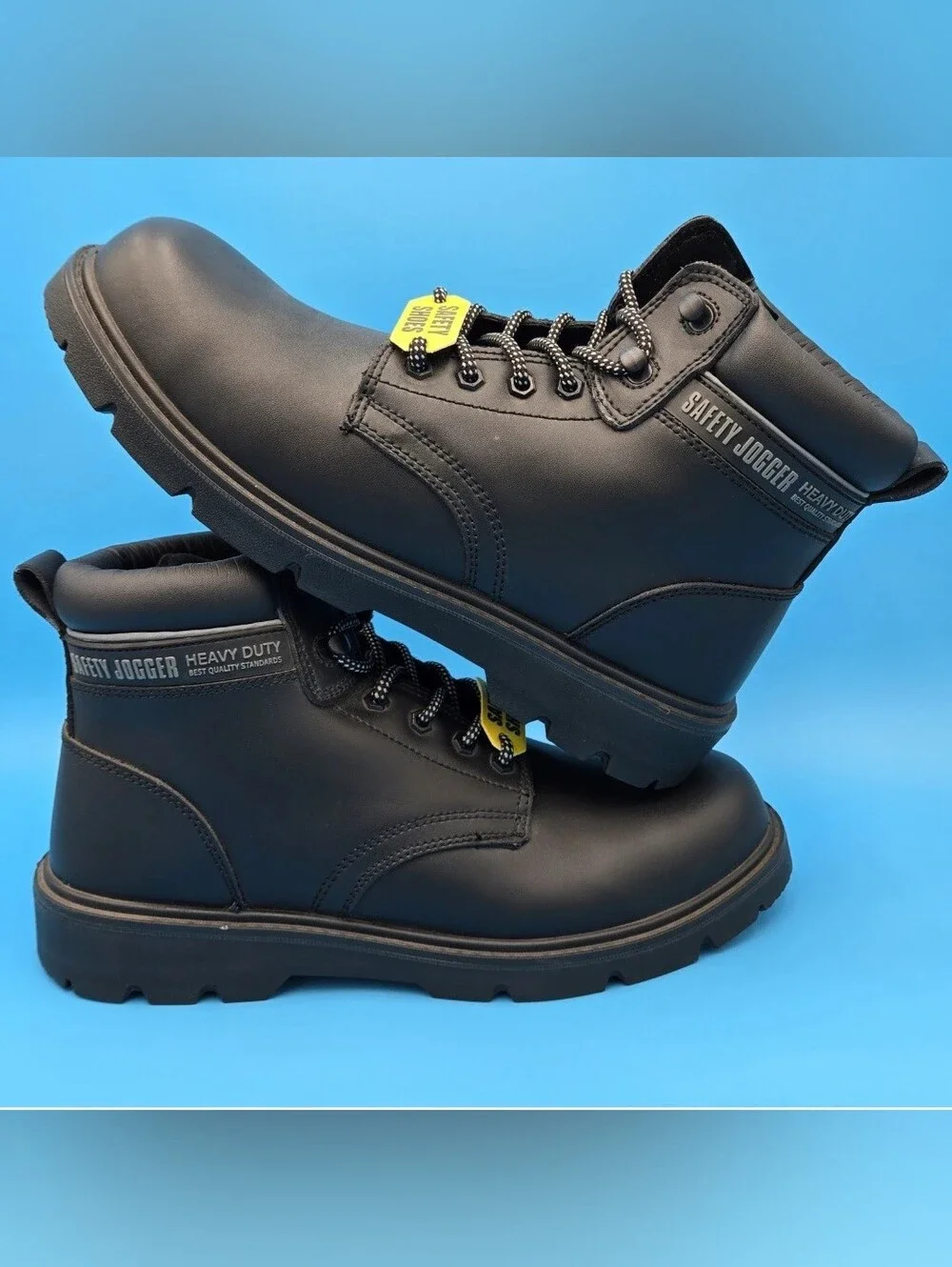 Men's Work Boots SAFETY JOGGER Black Steel Toe X1100N New